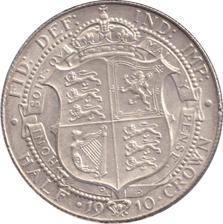 1910 HALFCROWN ( UNC ) - HALFCROWN - Cambridgeshire Coins