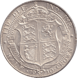 1910 HALFCROWN ( UNC ) - HALFCROWN - Cambridgeshire Coins