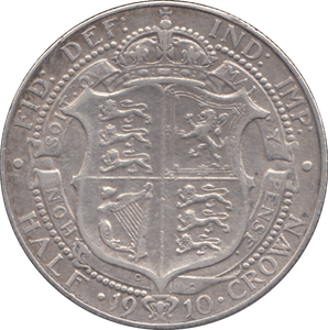 1910 HALFCROWN ( VF ) - HALFCROWN - Cambridgeshire Coins