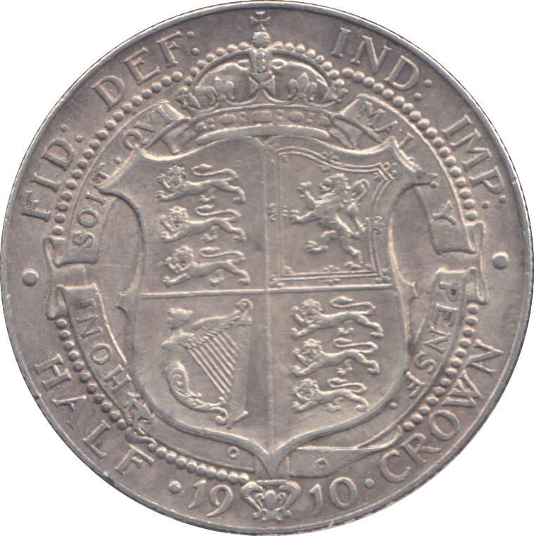 1910 HALFCROWN ( VF ) - HALFCROWN - Cambridgeshire Coins