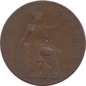 1910 HALFPENNY ( FINE ) - Halfpenny - Cambridgeshire Coins