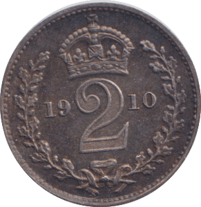 1910 MAUNDY TWOPENCE ( UNC ) - MAUNDY TWOPENCE - Cambridgeshire Coins