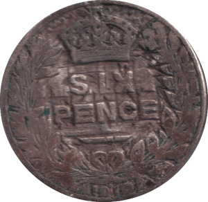 1910 MODIFIED SCARCE SIXPENCE ( FINE ) - SIXPENCE - Cambridgeshire Coins
