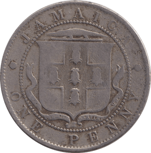 1910 ONE PENNY JAMAICA - WORLD COINS - Cambridgeshire Coins