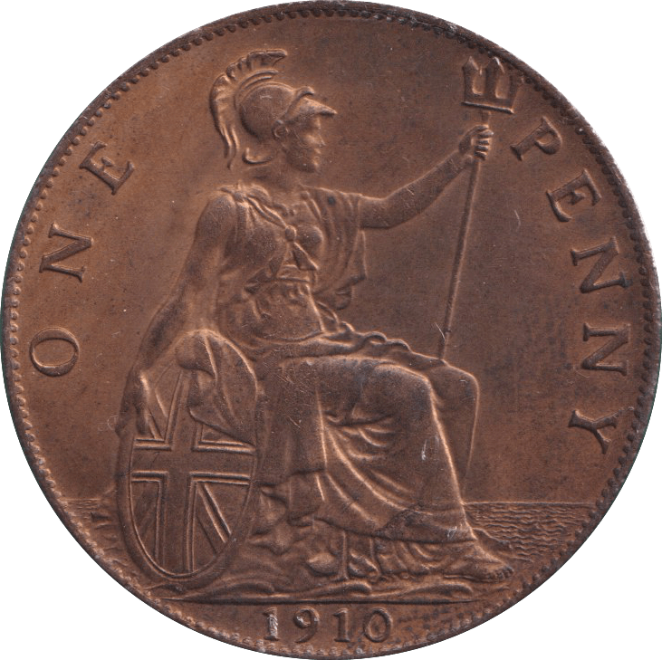1910 PENNY ( AUNC ) - PENNY - Cambridgeshire Coins