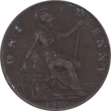 1910 PENNY BRITANNIA ( VF ) - PENNY - Cambridgeshire Coins