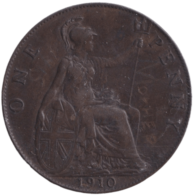 1910 PENNY ( EF ) - PENNY - Cambridgeshire Coins