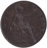 1910 PENNY ( EF ) - PENNY - Cambridgeshire Coins