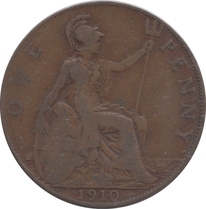 1910 PENNY ( FINE ) - PENNY - Cambridgeshire Coins