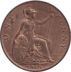 1910 PENNY ( UNC ) - PENNY - Cambridgeshire Coins