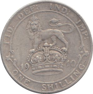 1910 SHILLING ( F ) - SHILLING - Cambridgeshire Coins