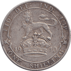 1910 SHILLING ( FINE ) - SHILLING - Cambridgeshire Coins