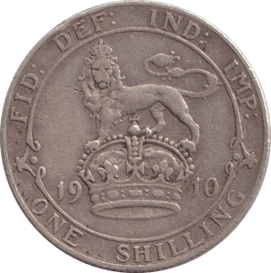 1910 SHILLING ( FINE ) - SHILLING - Cambridgeshire Coins