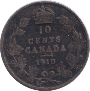 1910 SILVER 10 CENTS - WORLD COINS - Cambridgeshire Coins