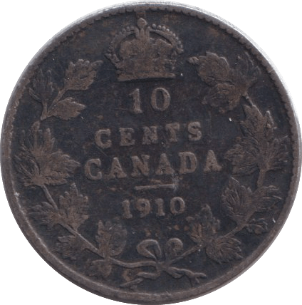 1910 SILVER 10 CENTS - WORLD COINS - Cambridgeshire Coins