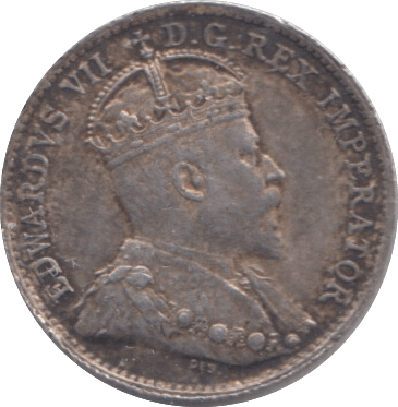 1910 SILVER CANADA 5 CENT - SILVER WORLD COINS - Cambridgeshire Coins