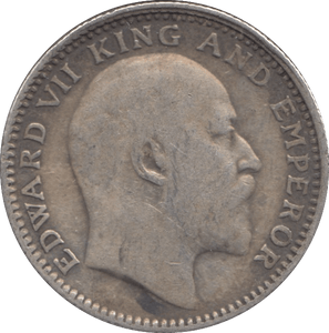 1910 SILVER HALF RUPEE INDIA - SILVER WORLD COINS - Cambridgeshire Coins