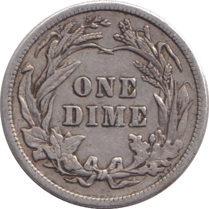 1910 SILVER ONE DIME - SILVER WORLD COINS - Cambridgeshire Coins