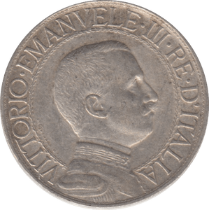 1910 SILVER ONE LIRA ITALY - SILVER WORLD COINS - Cambridgeshire Coins
