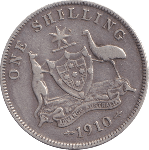 1910 SILVER ONE SHILLING AUSTRALIA - WORLD COINS - Cambridgeshire Coins