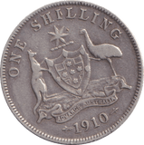 1910 SILVER ONE SHILLING AUSTRALIA - WORLD COINS - Cambridgeshire Coins