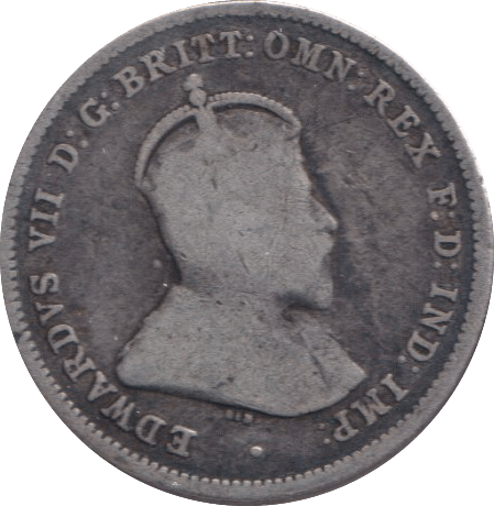 1910 SILVER SIXPENCE AUSTRALIA - SILVER WORLD COINS - Cambridgeshire Coins