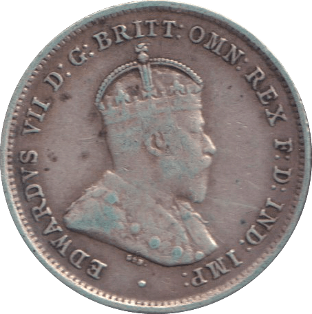 1910 SILVER SIXPENCE AUSTRALIA - SILVER WORLD COINS - Cambridgeshire Coins