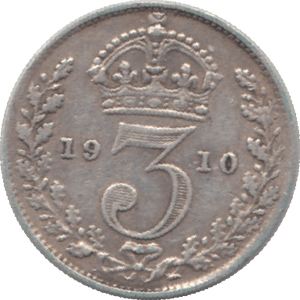 1910 SILVER THREEPENCE ( VF ) - Threepence - Cambridgeshire Coins