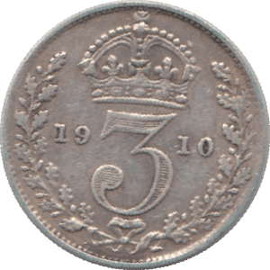 1910 SILVER THREEPENCE ( VF ) - Threepence - Cambridgeshire Coins