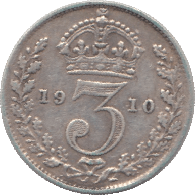 1910 SILVER THREEPENCE ( VF ) - Threepence - Cambridgeshire Coins