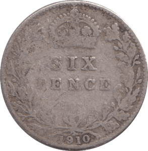 1910 SIXPENCE 1 ( FINE ) - SIXPENCE - Cambridgeshire Coins