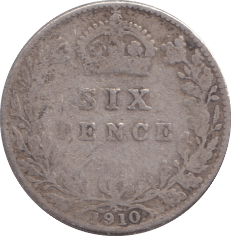 1910 SIXPENCE 1 ( FINE ) - SIXPENCE - Cambridgeshire Coins