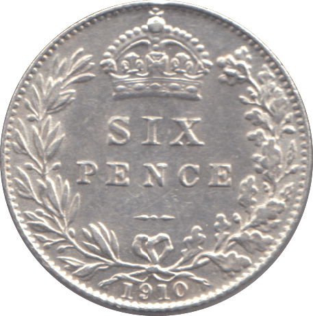 1910 SIXPENCE ( AUNC ) - SIXPENCE - Cambridgeshire Coins
