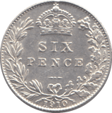 1910 SIXPENCE ( AUNC ) - SIXPENCE - Cambridgeshire Coins