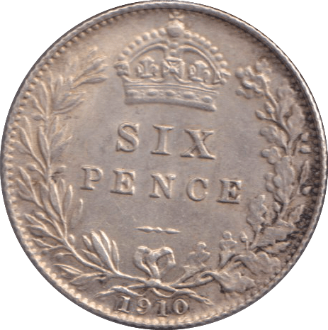 1910 SIXPENCE ( AUNC ) - SIXPENCE - Cambridgeshire Coins