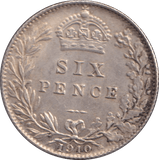 1910 SIXPENCE ( AUNC ) - SIXPENCE - Cambridgeshire Coins
