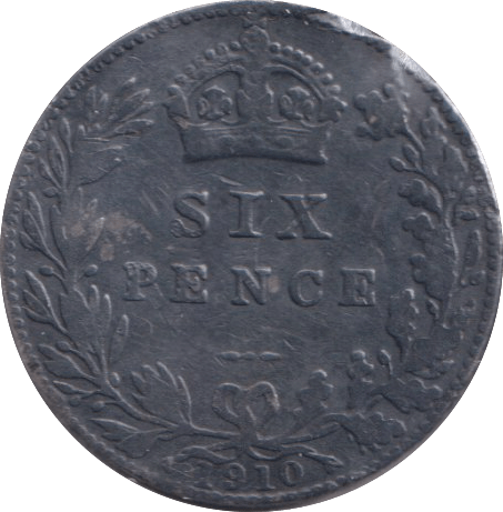 1910 SIXPENCE ( FINE ) - SIXPENCE - Cambridgeshire Coins