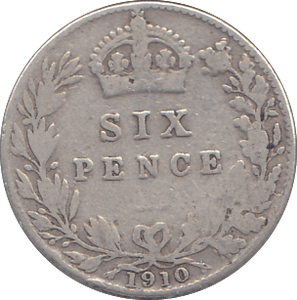 1910 SIXPENCE ( FINE ) - SIXPENCE - Cambridgeshire Coins