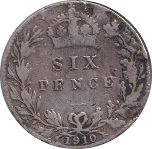 1910 SIXPENCE ( FINE ) - SIXPENCE - Cambridgeshire Coins