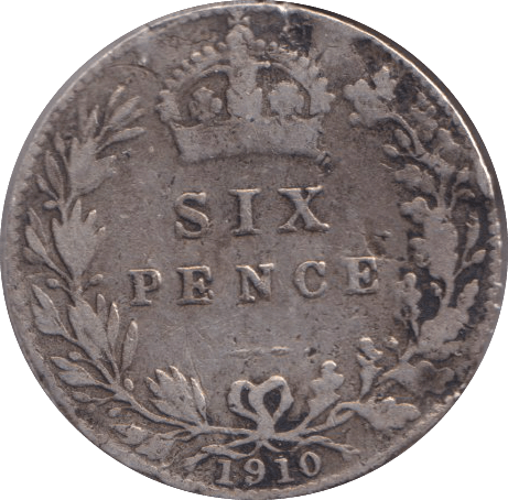 1910 SIXPENCE ( FINE ) - SIXPENCE - Cambridgeshire Coins