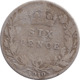 1910 SIXPENCE ( FINE ) - SIXPENCE - Cambridgeshire Coins