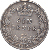 1910 SIXPENCE ( FINE ) - SIXPENCE - Cambridgeshire Coins
