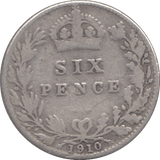 1910 SIXPENCE ( FINE ) - SIXPENCE - Cambridgeshire Coins
