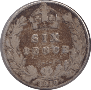 1910 SIXPENCE ( FINE ) - SIXPENCE - Cambridgeshire Coins