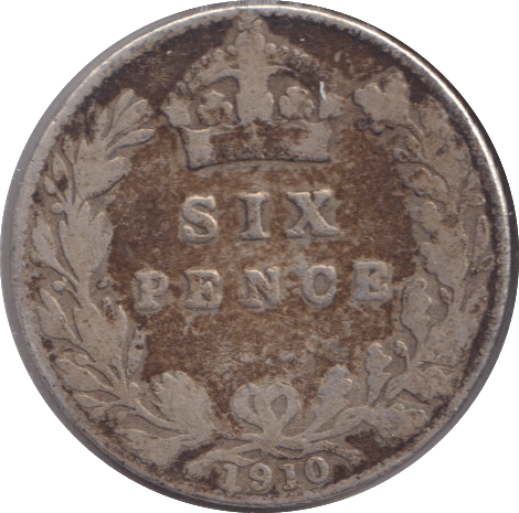 1910 SIXPENCE ( FINE ) - SIXPENCE - Cambridgeshire Coins