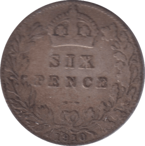 1910 SIXPENCE (FINE) - SIXPENCE - Cambridgeshire Coins