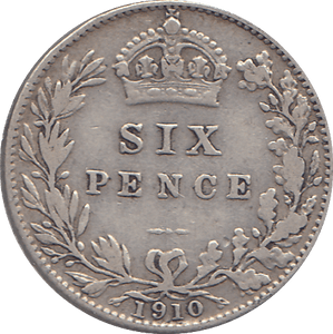 1910 SIXPENCE (F) - WORLD COINS - Cambridgeshire Coins