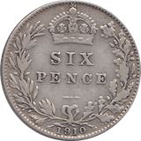 1910 SIXPENCE (F) - WORLD COINS - Cambridgeshire Coins