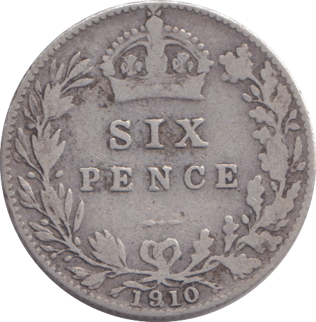 1910 SIXPENCE ( GF ) - SIXPENCE - Cambridgeshire Coins