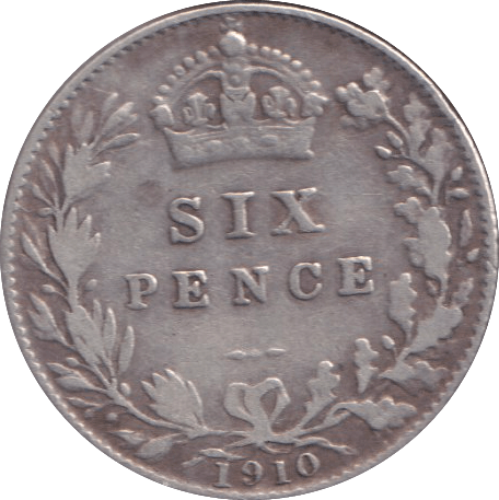 1910 SIXPENCE ( GF ) - SIXPENCE - Cambridgeshire Coins